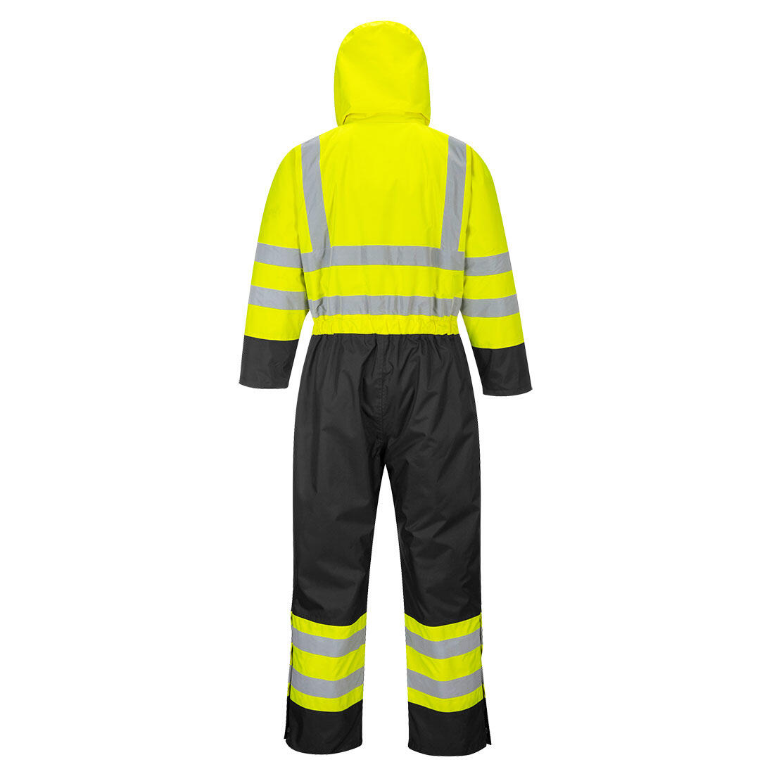 S485 Hi-Vis Contrast Winter Coverall Yellow/Black - Image 2