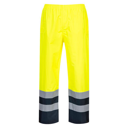 Portwest S486 Hi-Vis Two Tone Traffic Trouser Yellow