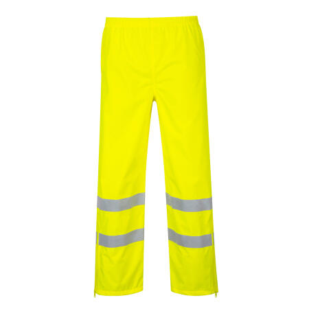 S487 Hi-Vis Breathable Rain Trousers Yellow