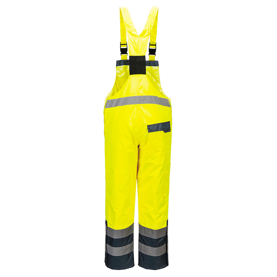 S489 Hi-Vis Contrast Winter Bib and Brace Yellow - Image 2