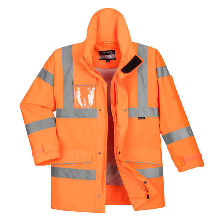S590 Hi-Vis Extreme Rain Jacket  Orange