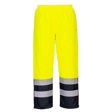 S598 Hi-Vis Winter Trousers Yellow/Navy