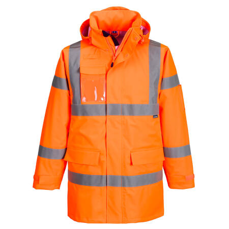 S599 Hi-Vis Extreme Rain Jacket (3L) Orange