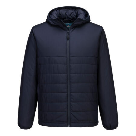 S608 Professional Hooded Insulated Baffle Jacket Navy