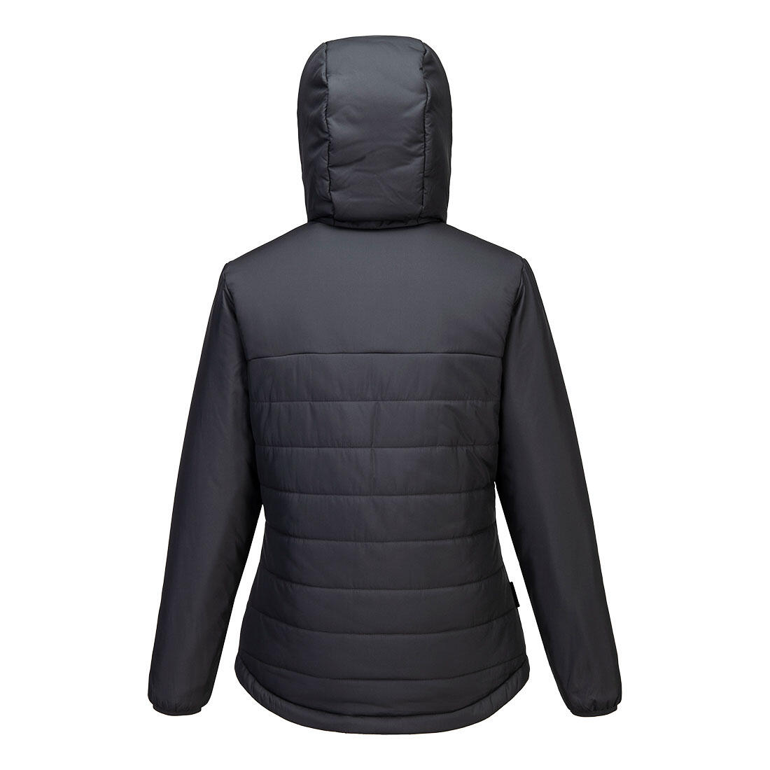 S613 Professional Women's Hooded Insulated Baffle Jacket Metal Grey - Image 2