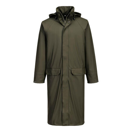 S658 Flexatex Chem Long Coat Forest Nights