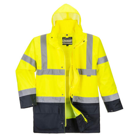 S766 Hi-Vis 5-in-1 Contrast Essential Jacket  Yellow/Black