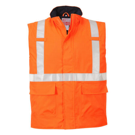 S776 Bizflame Rain Hi-Vis FR Bodywarmer Orange