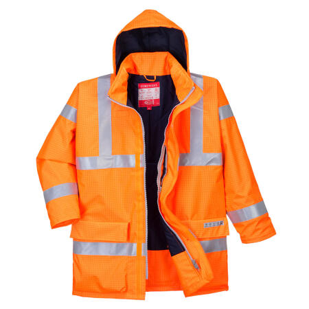 S778 Bizflame Rain Hi-Vis FR  Winter Jacket Orange