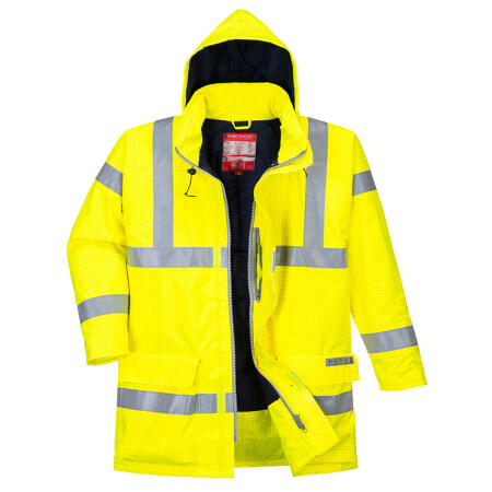 S778 Bizflame Rain Hi-Vis FR  Winter Jacket Yellow