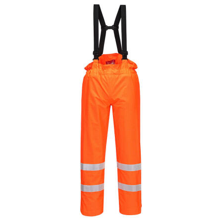 S780 Bizflame Rain Hi-Vis FR Shell Trousers Orange