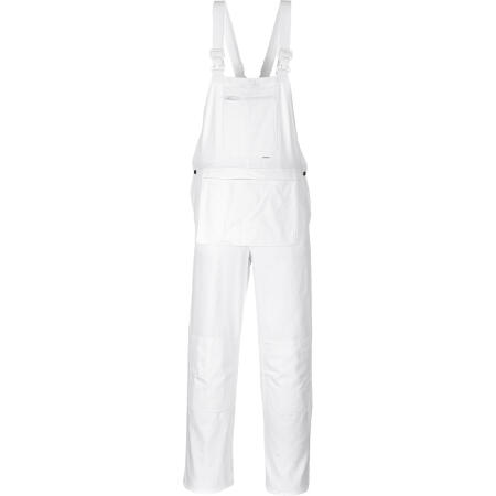 S810 Painters Bolton Bib and Brace White