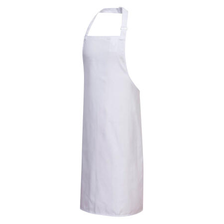 S841 Polycotton Bib Apron White