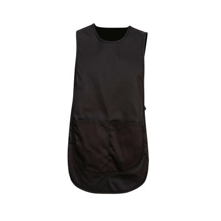 S843 Tabard Apron with Pocket  Black