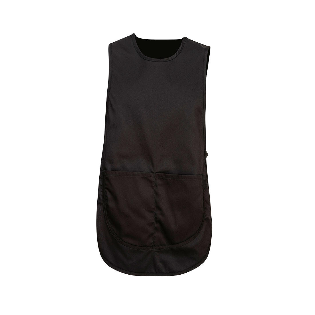 S843 Tabard Apron with Pocket Black