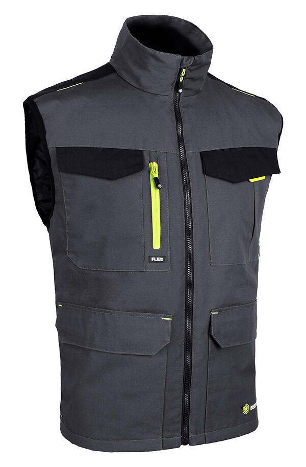 Beeswift Flex Workwear Gilet Two-Tone Grey / Black