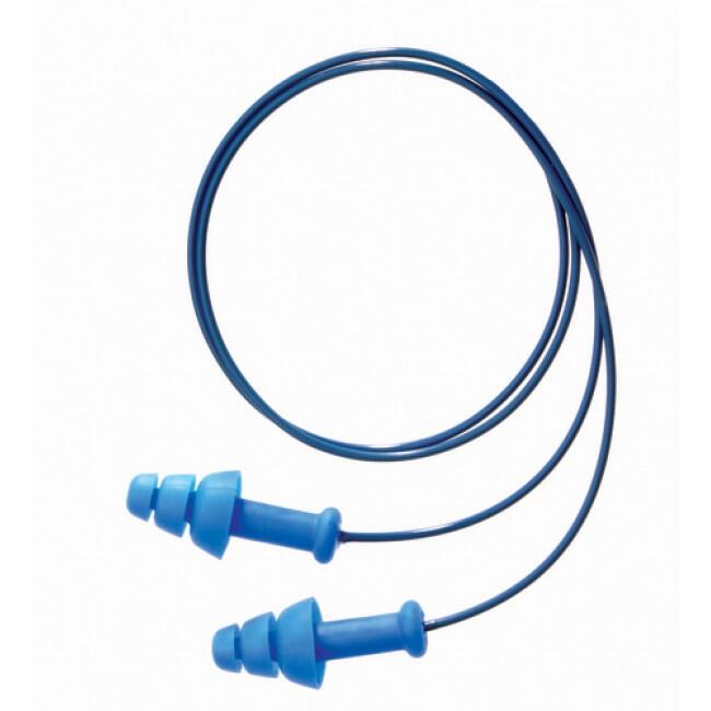 Honeywell Smartfit Detectable Corded Ear Plugs Blue
