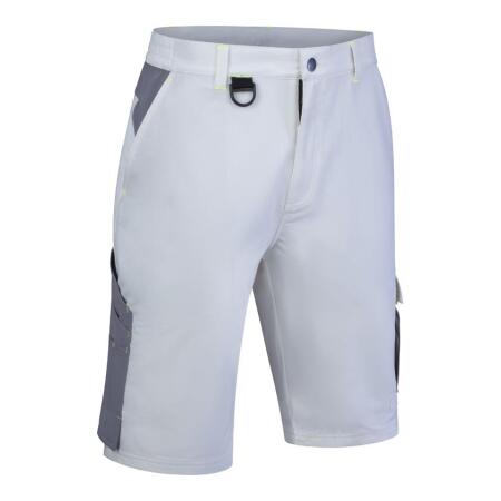 Beeswift Flex Workwear Shorts White/Grey