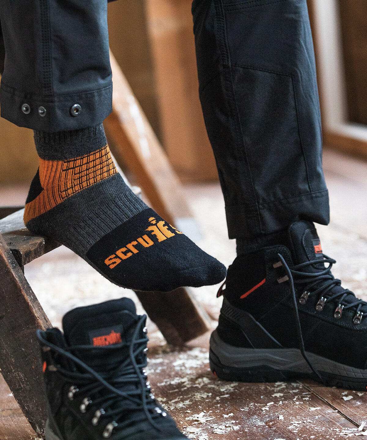 SH030 Trade socks (3-pack) Black - Image 2