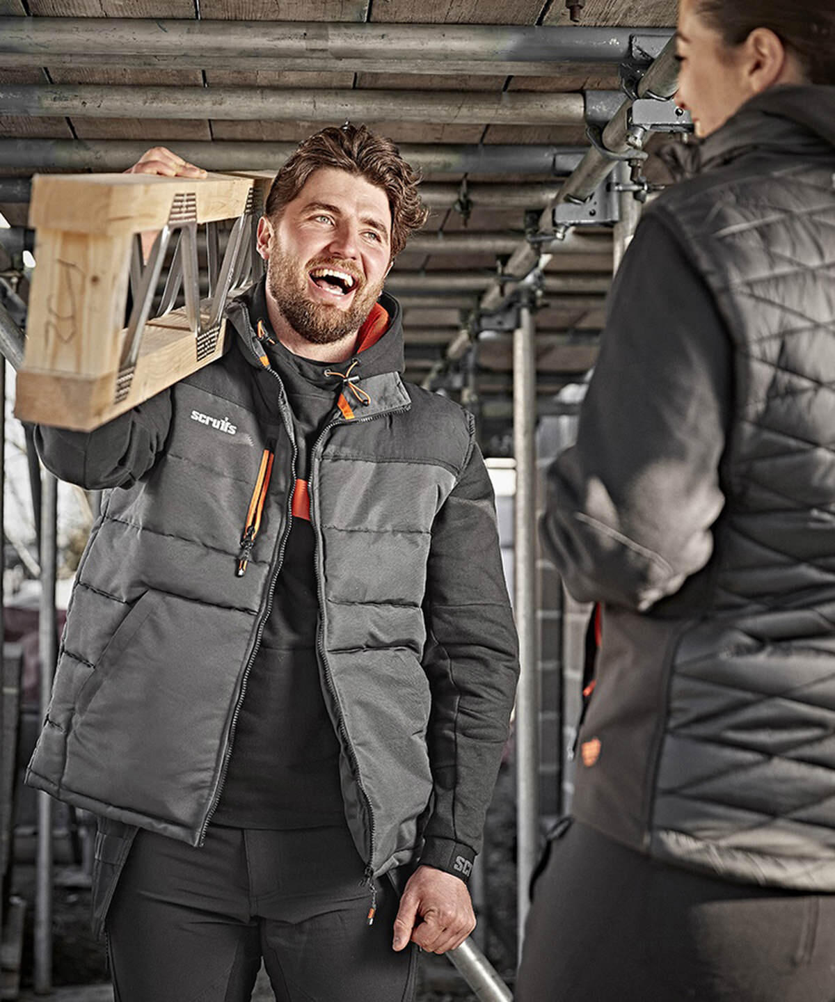 SH050 Worker bodywarmer Grey - Image 2