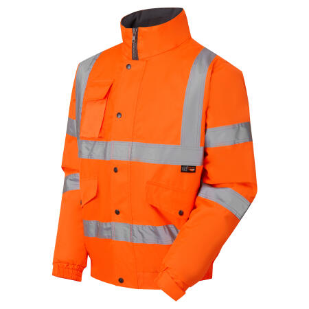 Supertouch Orange  Fleece Lined Bomber Jacket