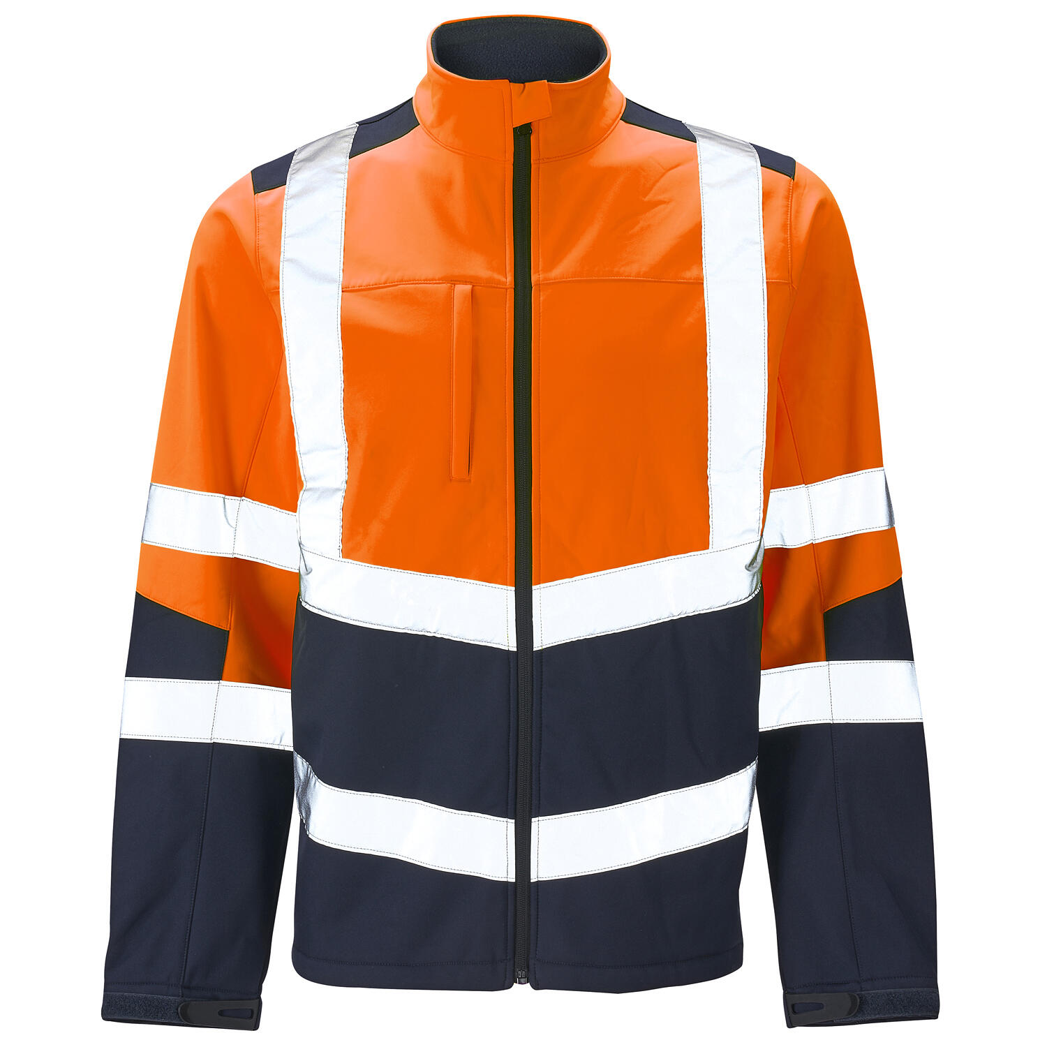Supertouch Orange/Navy Supertouch Hi Vis 2 Tone Orange Softshell Jacket