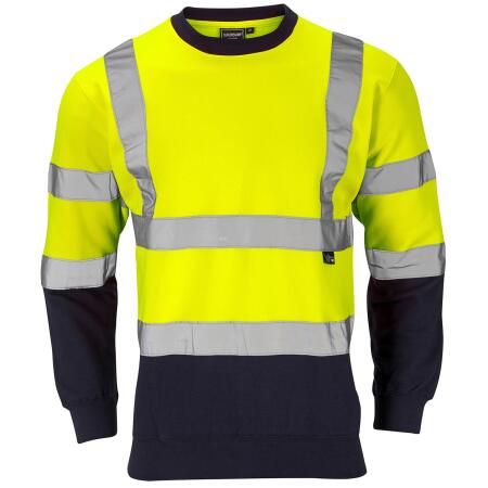 Supertouch Orange/Navy Supertouch Hi-Vis 2 Tone Orange Sweatshirt