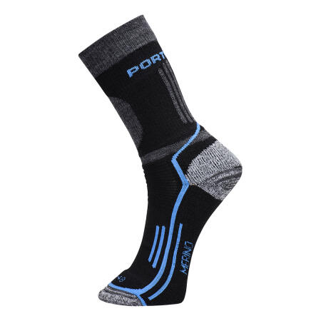 SK34 Winter Merino Sock Black