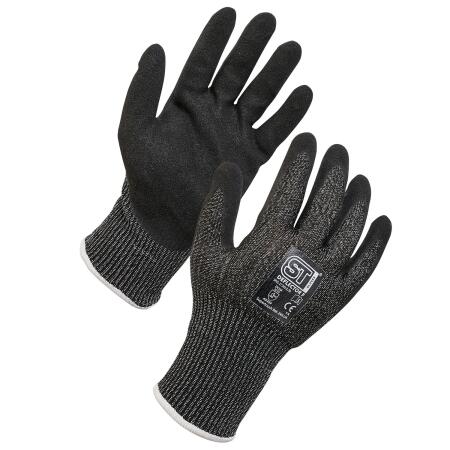 Supertouch Black/Grey Supertouch Deflector F Cut Resistant Gloves
