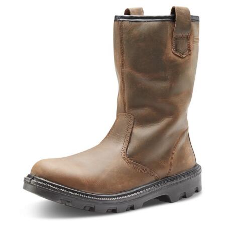 Beeswift Sherpa Dual Density Pu Rubber Rigger Boot Brown