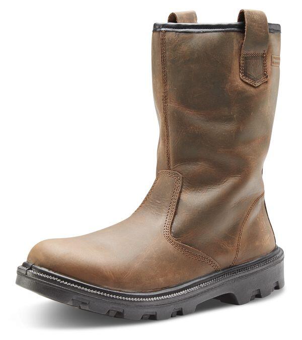 Beeswift Sherpa Dual Density Pu Rubber Rigger Boot Brown