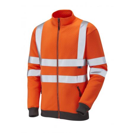LEO Workwear LIBBATON ISO 20471 Cl 3 Track Top HV ORANGE