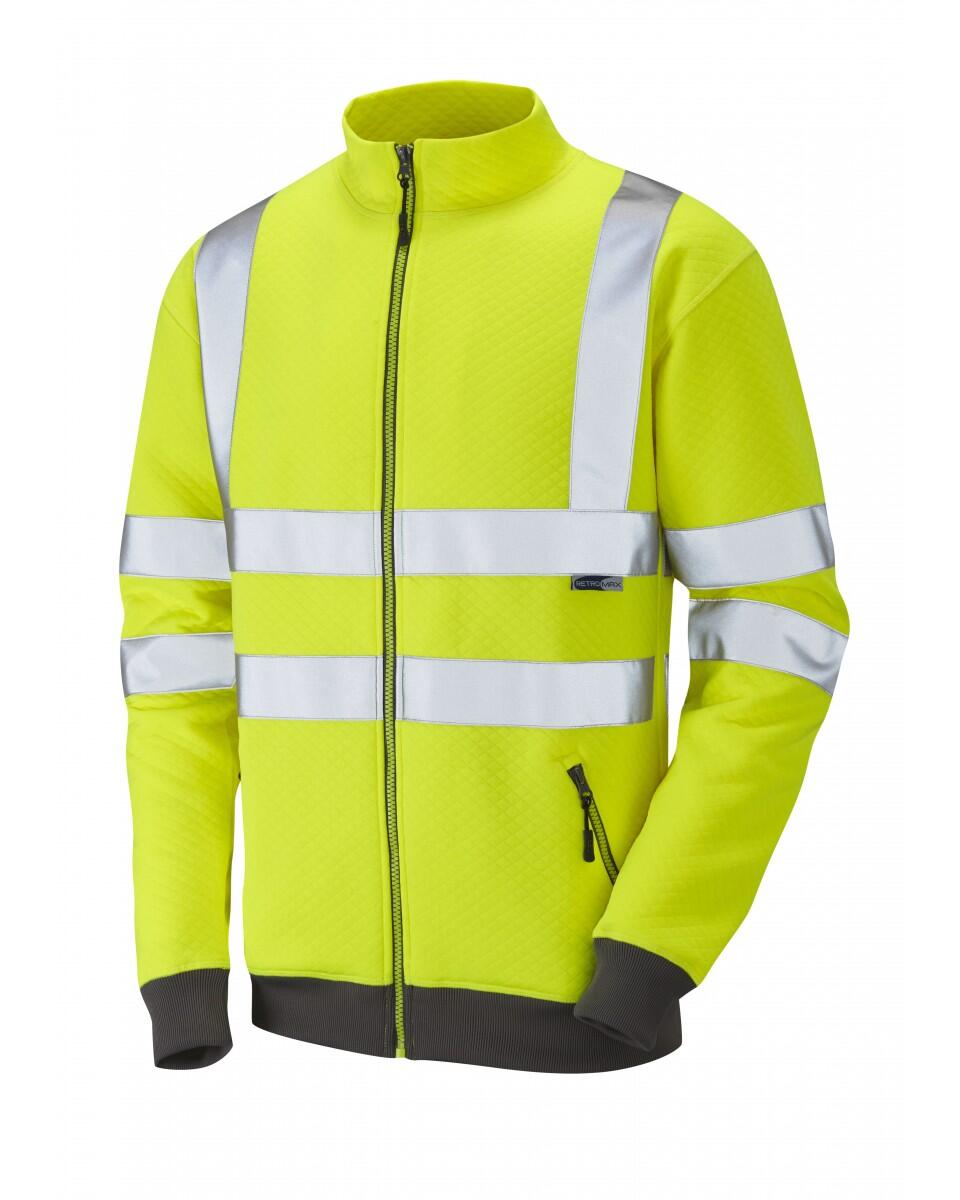 LEO Workwear LIBBATON ISO 20471 Cl 3 Track Top HV YELLOW
