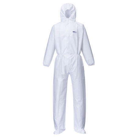 ST41 BizTex Microporous Coverall with Boot Covers Type 5/6 White