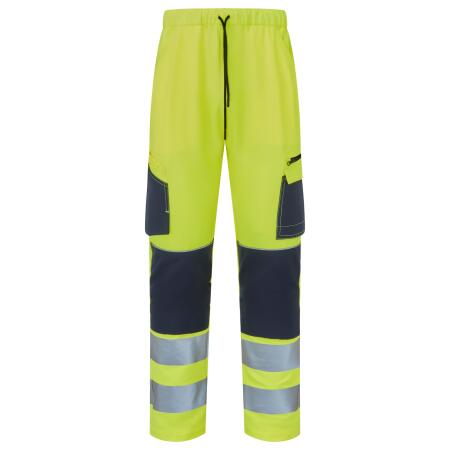 Supertouch Blue Sphere Yellow/Navy  System Hi-Vis Eco Stretch Jogger Yellow Trouser