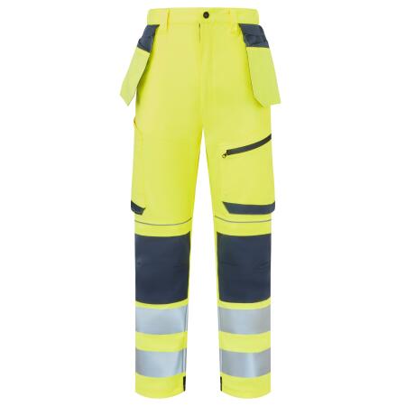 Supertouch Blue Sphere Yellow/Navy  System Hi-Vis Eco Stretch Removable Holster Yellow Trousers