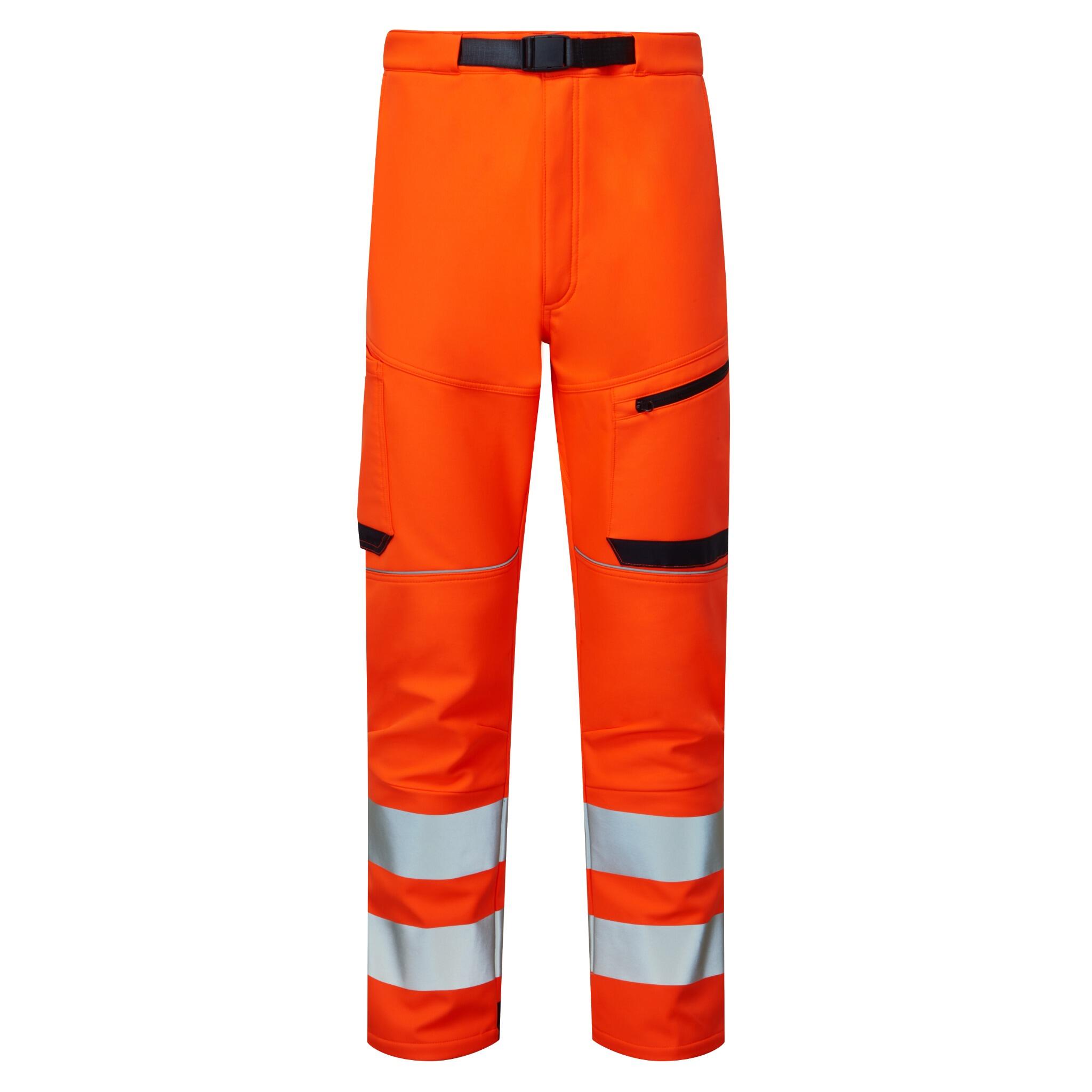 Supertouch Blue Sphere Orange/Navy System Hi-Vis Eco Stretch Softshell Orange Trouser