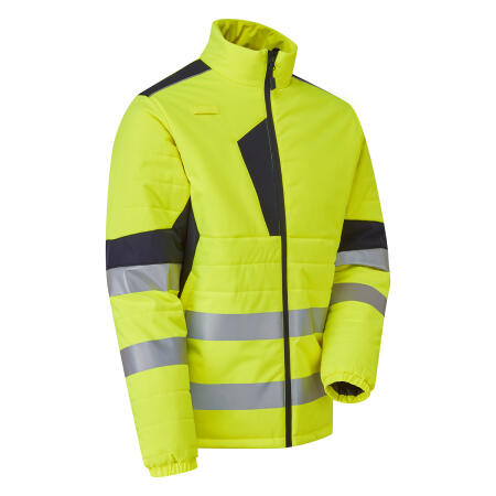 Supertouch Blue Sphere Yellow/Navy  HV System Eco Two Tone Yellow Thermal Baffle Jacket
