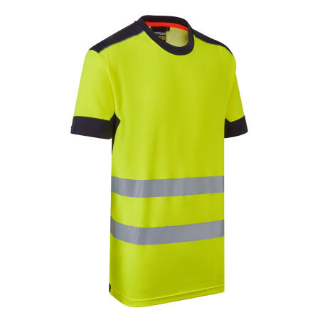 Supertouch Blue Sphere Yellow/Navy  System Hi-Vis Eco CottonCool Yellow T-Shirt