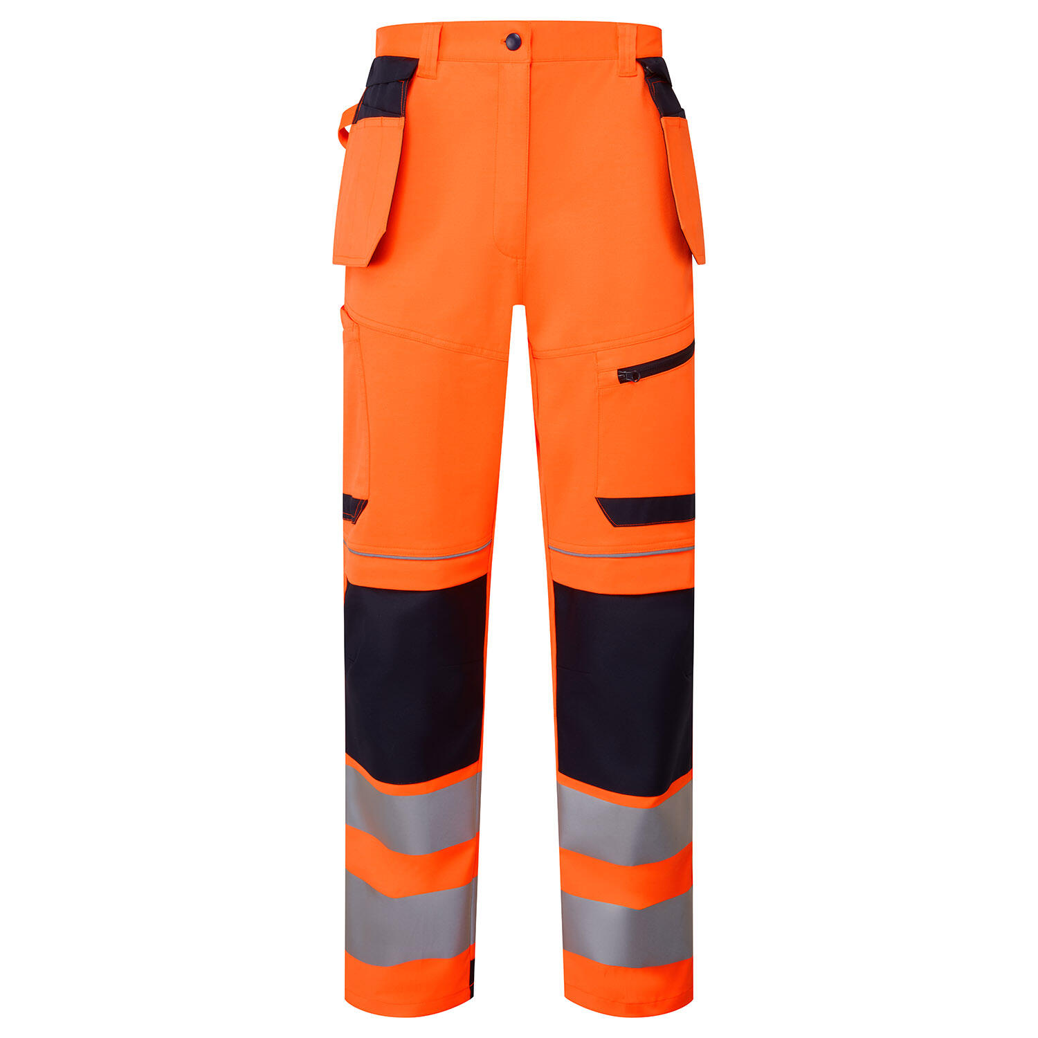 Supertouch Blue Sphere Orange/Navy System Hi-Vis Eco Stretch Removable Holster Orange Trousers
