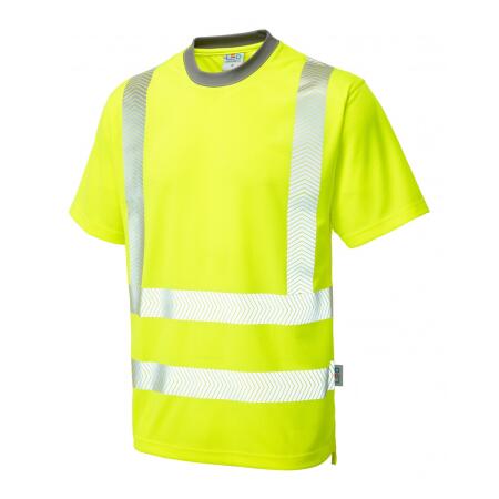 LEO Workwear LARKSTONE ISO 20471 Cl 2 Coolviz Plus T-Shirt HV YELLOW