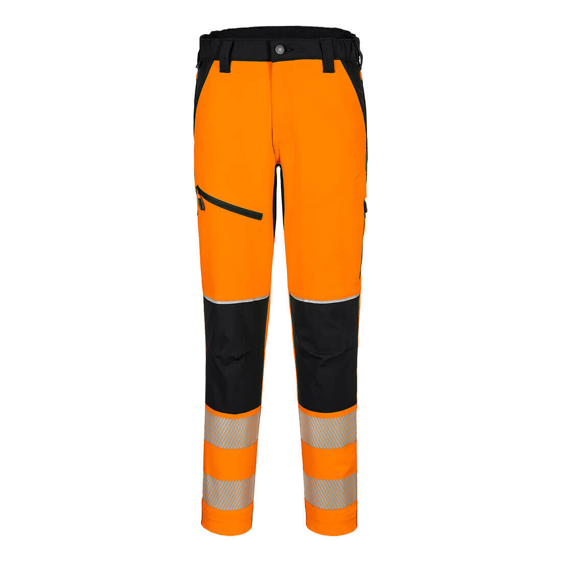 T140 PW3 Hi-Vis Stretch Trouser Orange/Black