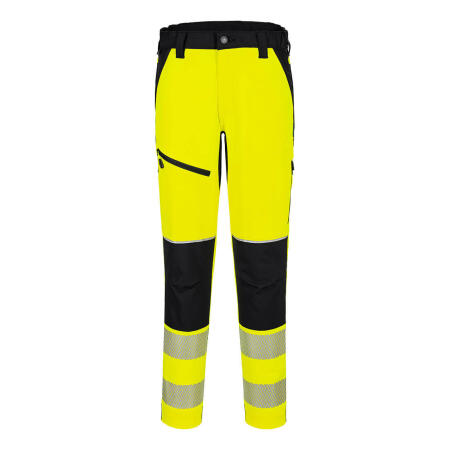 T140 PW3 Hi-Vis Stretch Trouser Yellow/Black