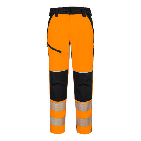 T141 PW3 Hi-Vis Women's Stretch Trouser Orange/Black