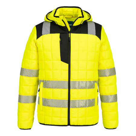 T165 PW3 Hi-Vis Square Baffle Jacket Yellow/Black