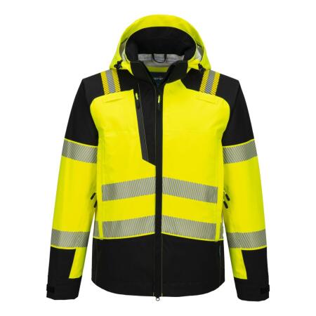 T166 PW3 Hi-Vis Rain Jacket (3L) Yellow/Black