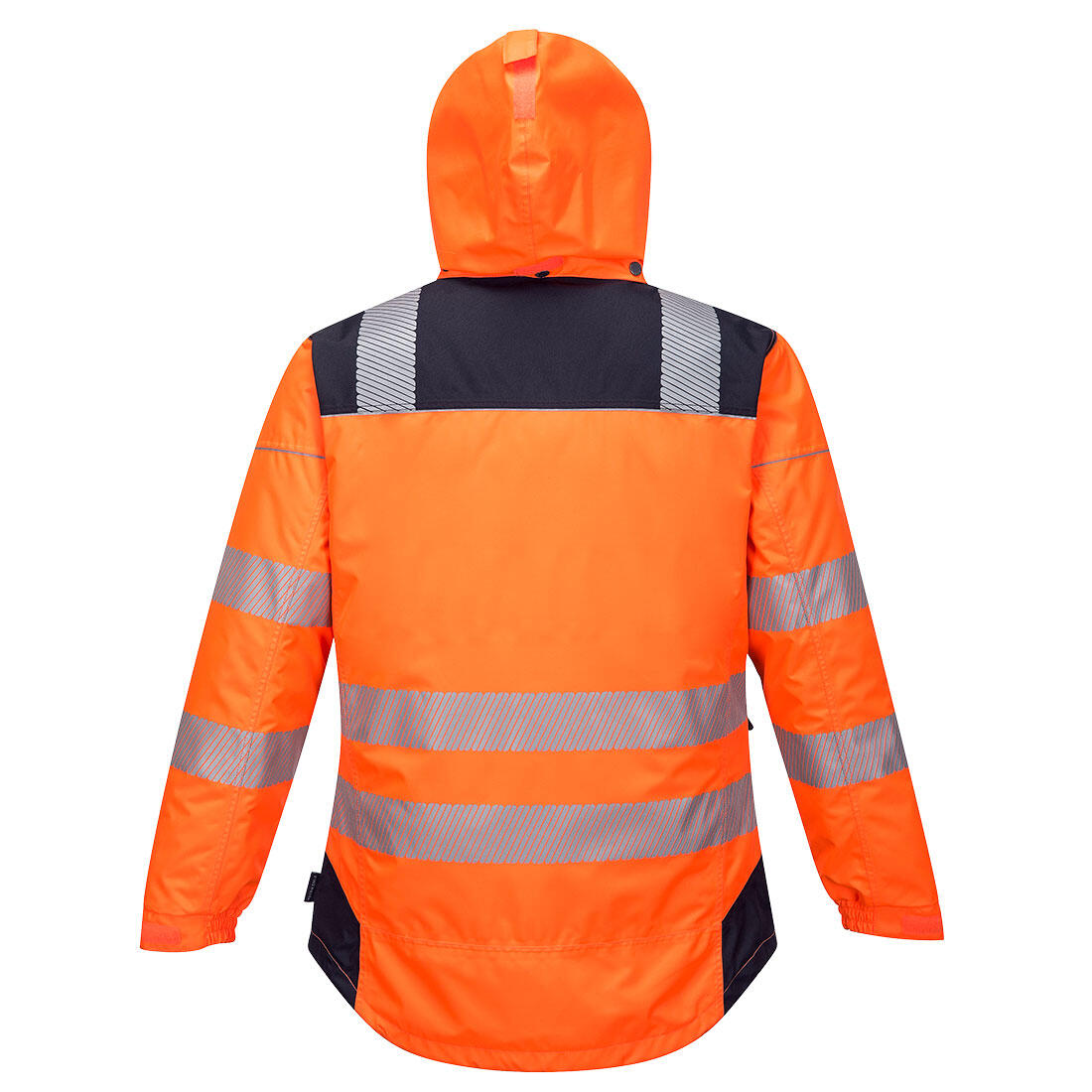 T400 PW3 Hi-Vis Winter Jacket Orange/Navy - Image 2