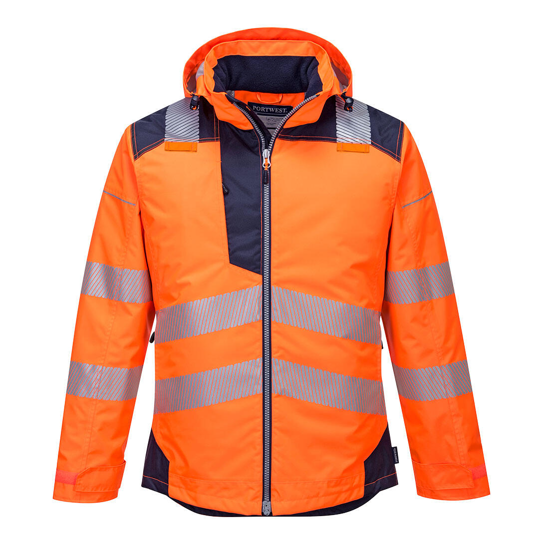 T400 PW3 Hi-Vis Winter Jacket Orange/Navy