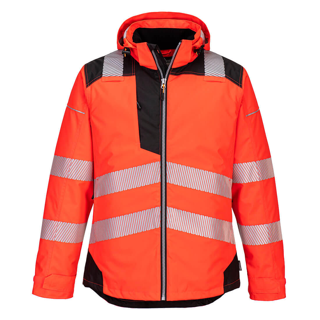 T400 PW3 Hi-Vis Winter Jacket Red/Black