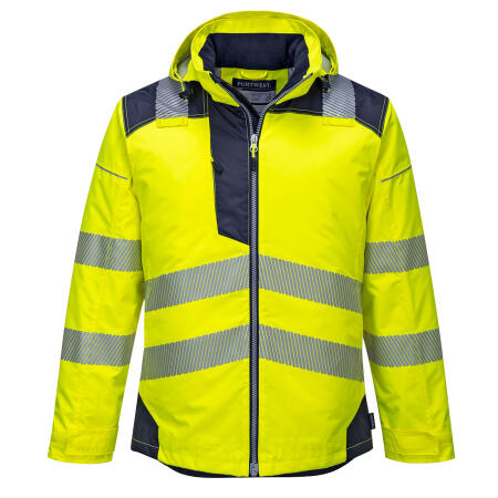 T400 PW3 Hi-Vis Winter Jacket  Yellow/Navy